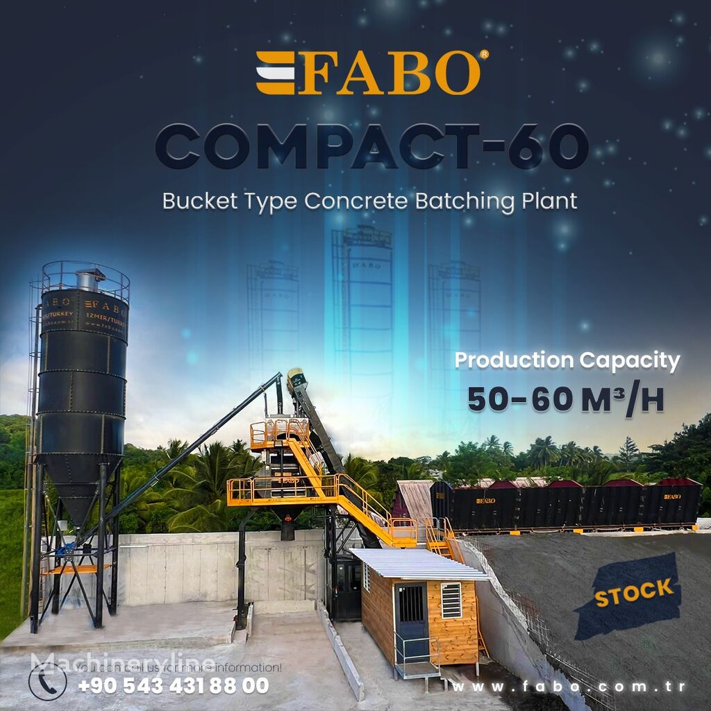 centrale à béton FABO BETONNYY ZAVOD FABOMIX COMPACT-60 | NOVYY PROEKT | V NALIChII neuve