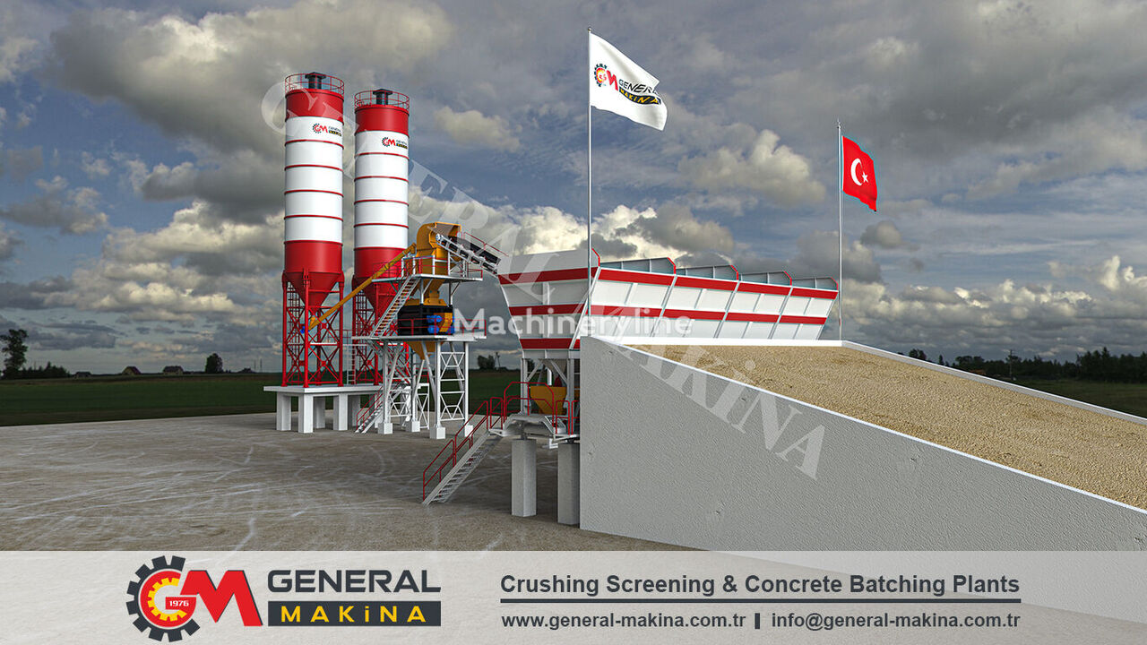 centrale à béton General Makina Royal 150 High Capacity Concrete Batching Plant neuve