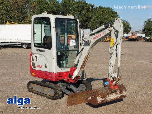 mini-pelle Takeuchi TB 216, S.W.S., Greifer + Hammervorrichtung