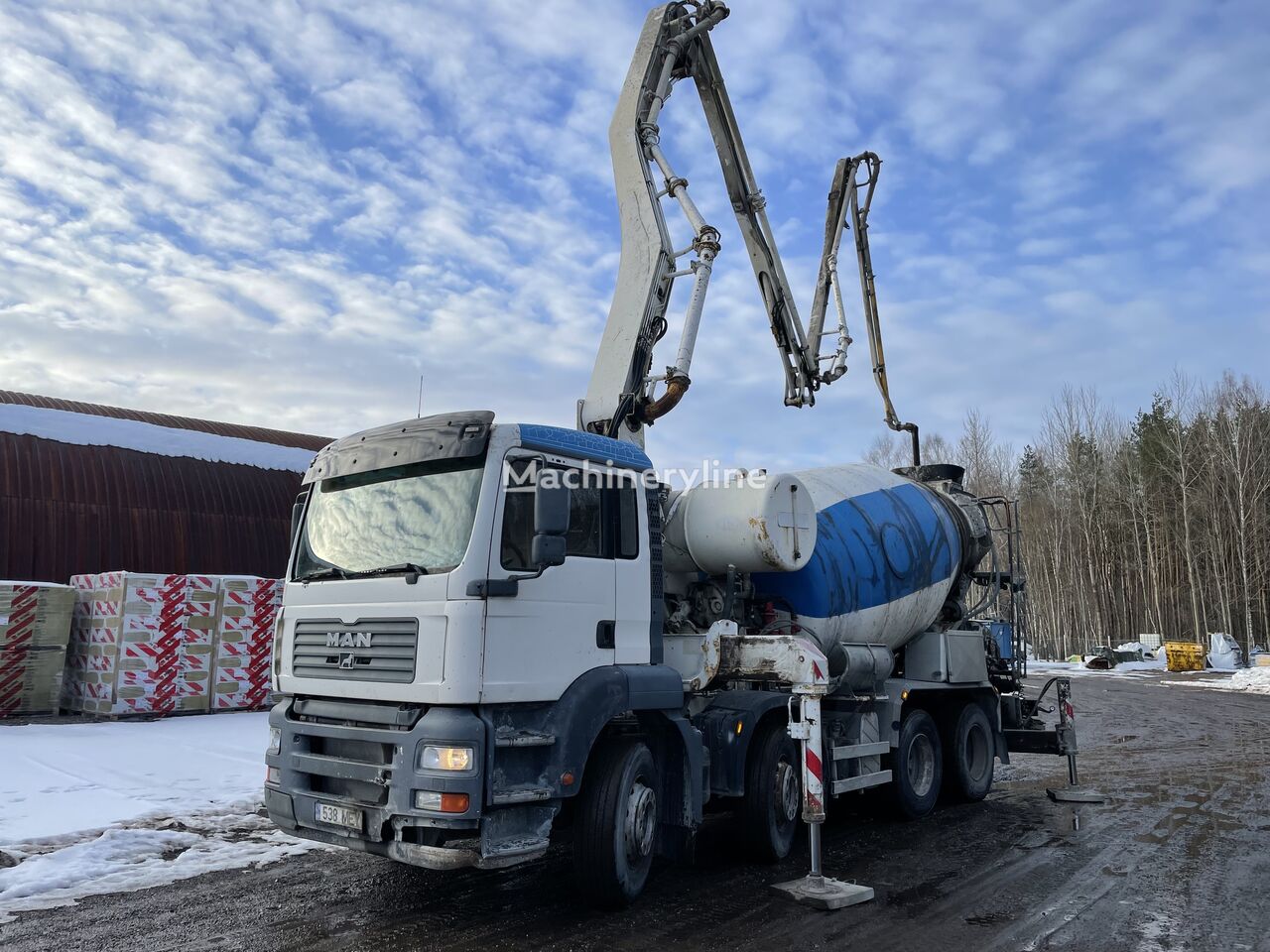 pompe à béton Chimera 28.4  sur châssis MAN TGA 35.410  CIFA