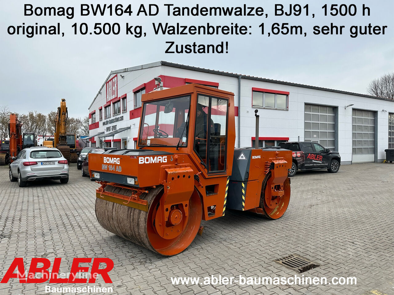 rouleau compresseur BOMAG BW 164 AD original 1500 h!